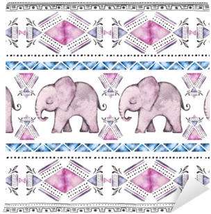 Seamless Pattern, Rim, Border With Watercolor Illustration - Watercolor Painting (400x400), Png Download