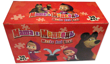 Masha & Bear Mini Chewing Gum - Playset (400x400), Png Download