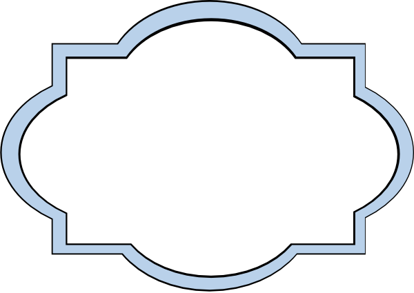 Baby Blue Border Frame Svg Clip Arts 600 X 425 Px (600x425), Png Download