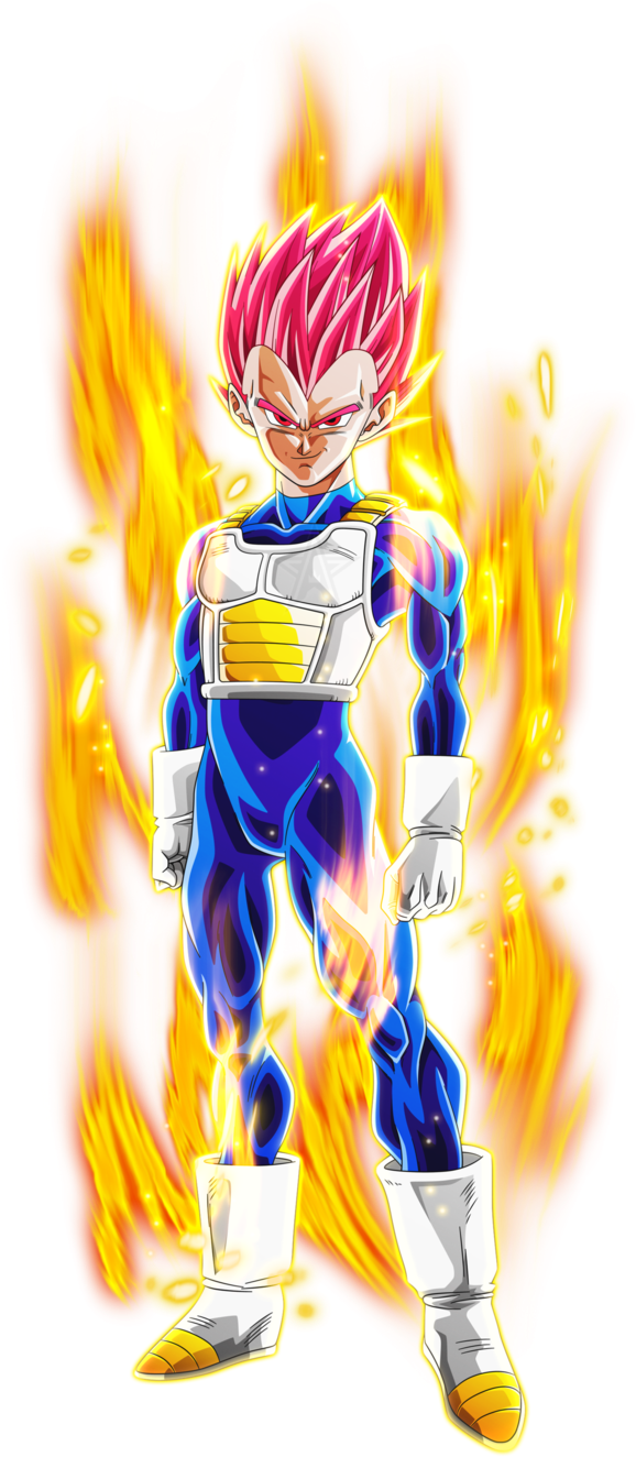 Super Saiyan God Vegeta - Vegeta Ssj God Fnf (601x1330), Png Download