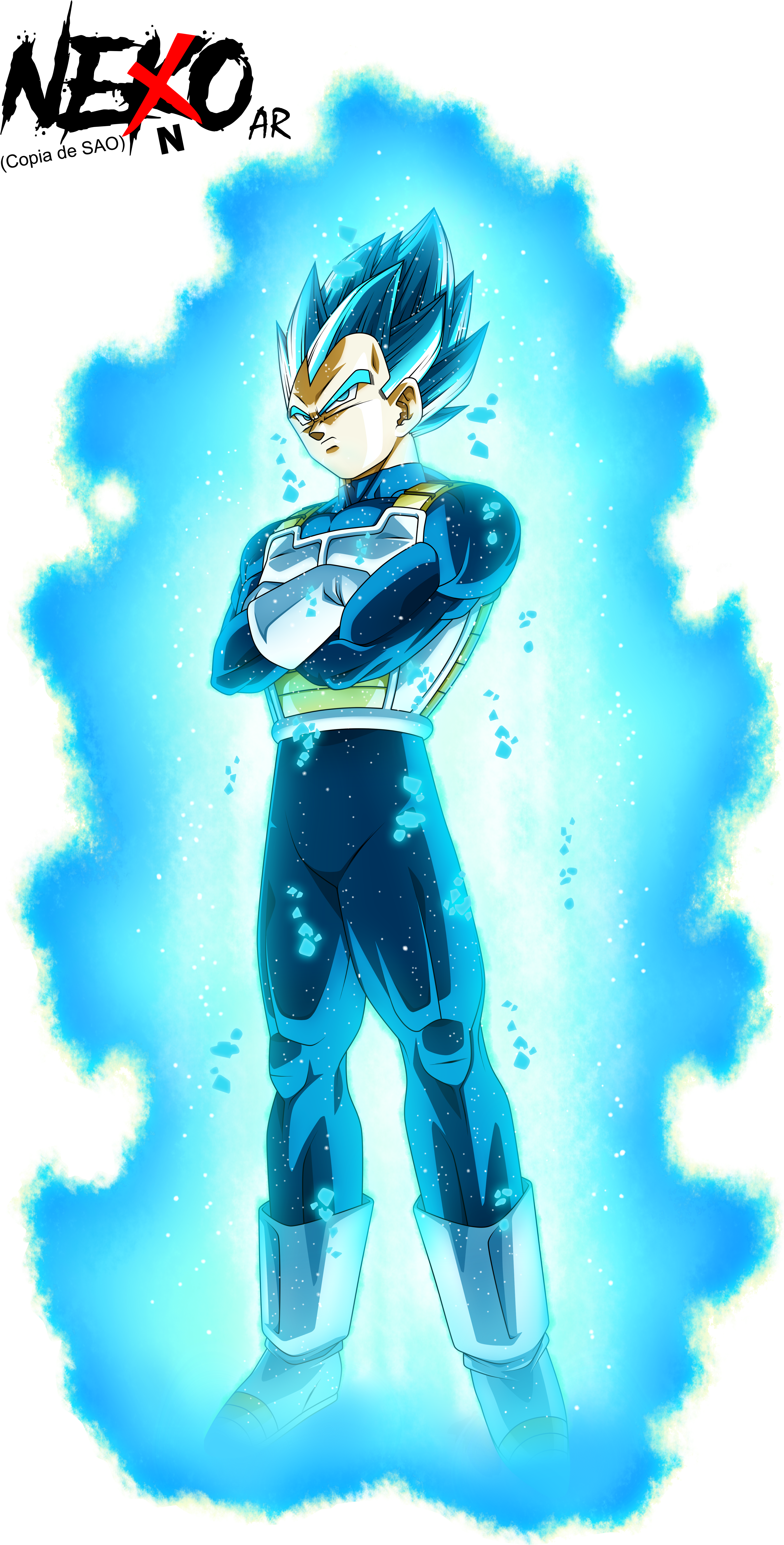 Presten Especial Atencion Al Aura - Vegeta Blue Wallpaper For Android (632x1264), Png Download