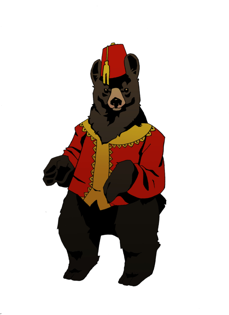 144 Kb Png - Bear Fez (762x1048), Png Download