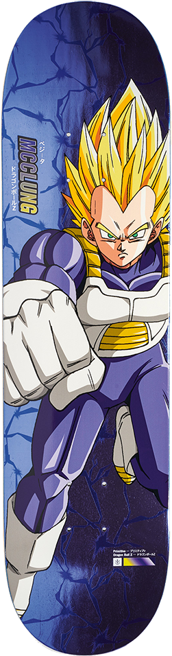 Trent Mcclung Super Saiyan Vegeta Deck - Primitive Skate Trunks (400x400), Png Download