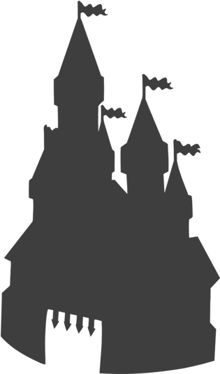 Castle Wall Silhouette At Getdrawings - Castle Silhouette (800x550), Png Download