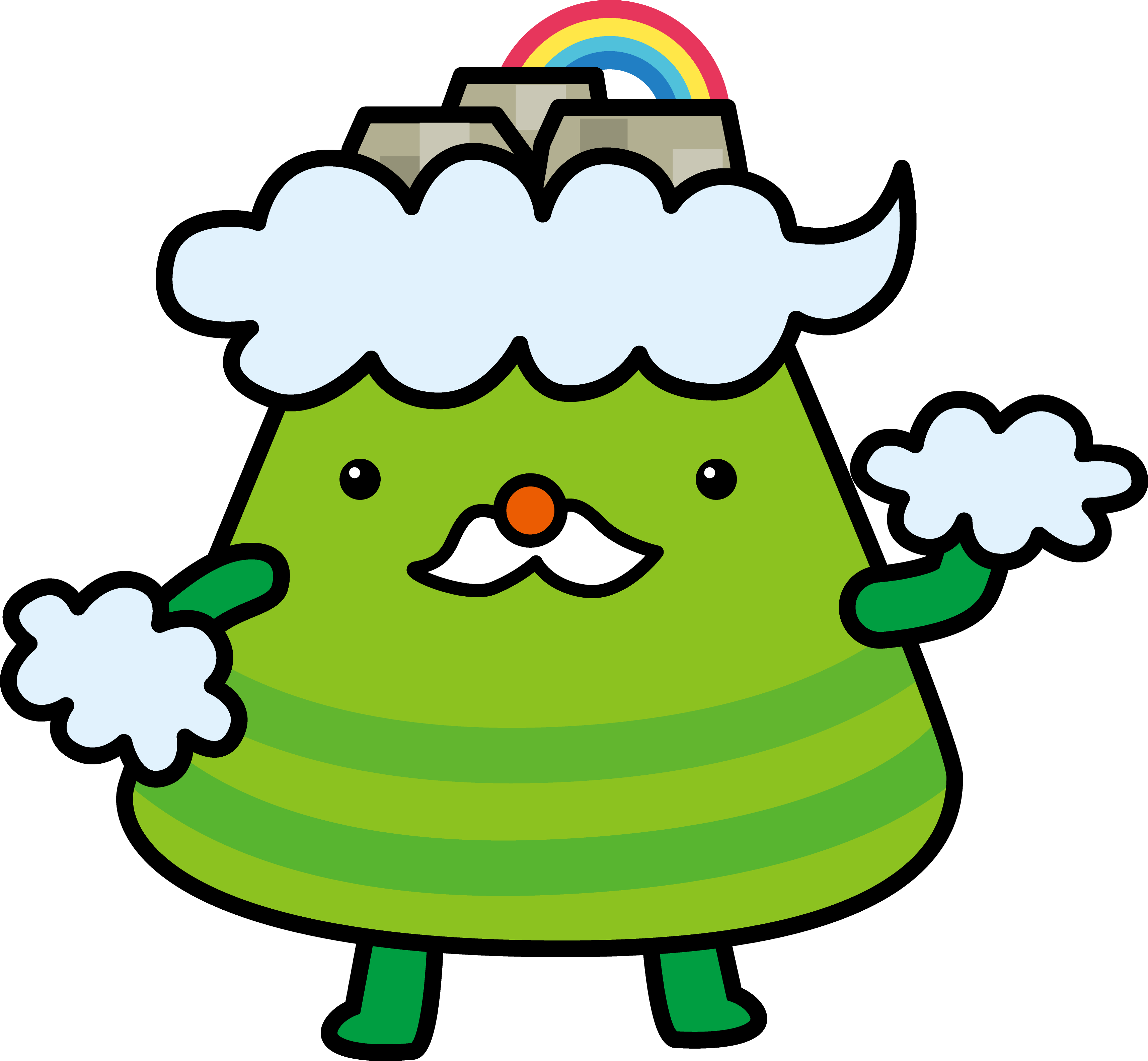 The Mascot Of Takeda Castle - 竹田 城 ゆる キャラ (3429x3169), Png Download