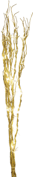 Decorative Twig Willow - Star 30-piece Willow Lamps, Silver (600x600), Png Download