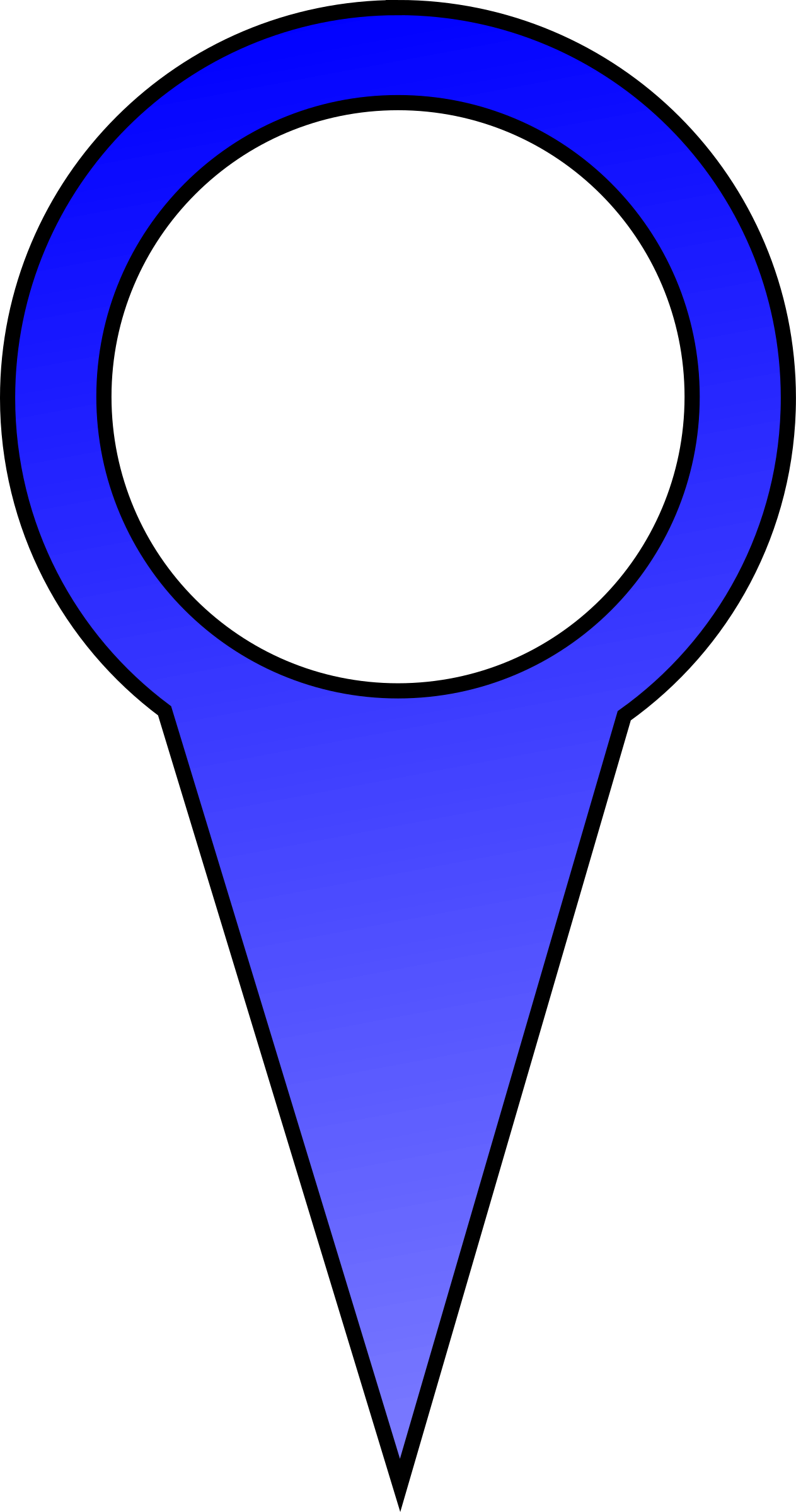 This Free Icons Png Design Of Blue Map Pin (1263x2400), Png Download