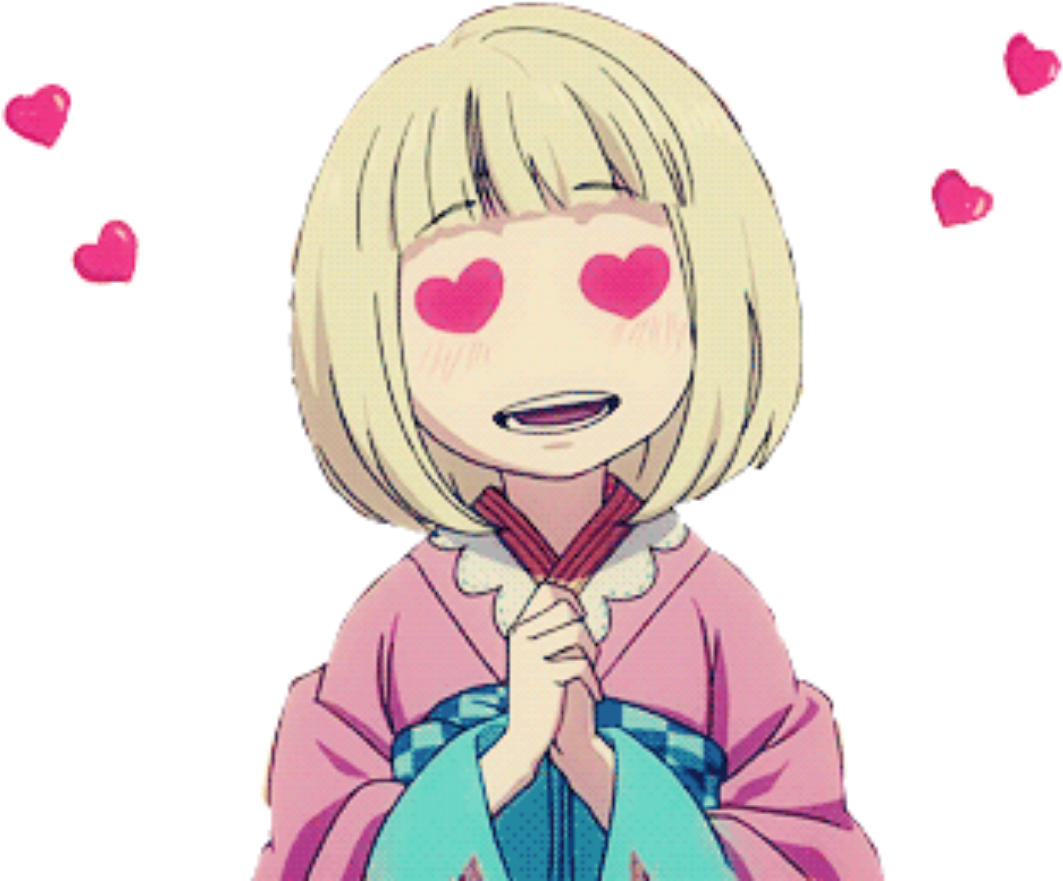 Heart Eyes Anime - Anime Girl With Heart Eyes (1288x1000), Png Download