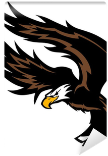 Flying Eagle Wings Mascot Design - Raptors: Birds Of Prey Lapbook [book] (400x400), Png Download