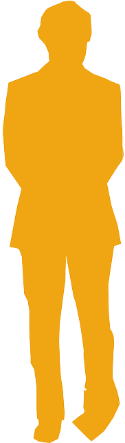 Businessman, Boy, Dude, Man, People, Silhouettes - People Silhouette Yellow (320x640), Png Download