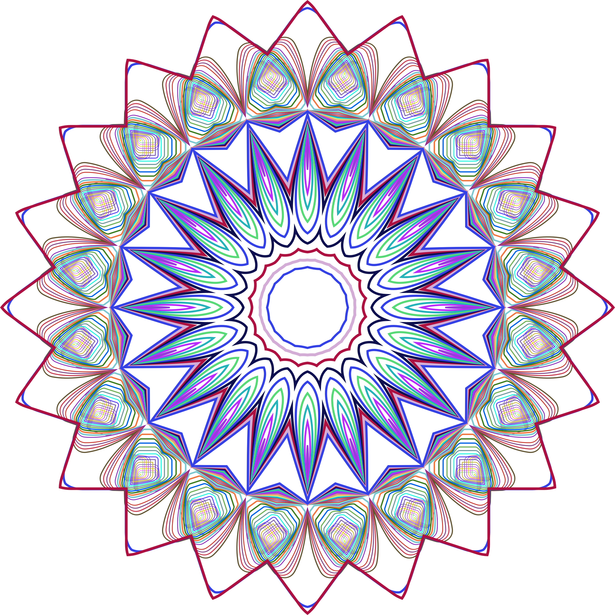 Jpg Free Stock Mandala Clipart Transparent Background - Mandala (2334x2334), Png Download