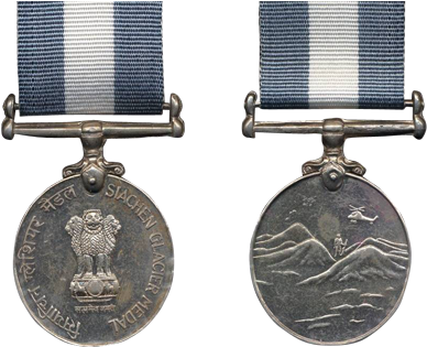 Siachen Glacier Medal - Indian Army Medals Png (468x319), Png Download