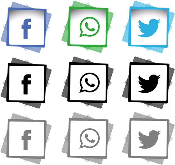 Social Media Icons Set Png And Vector - เวก เตอร์ ไอคอน Line Png (640x640), Png Download