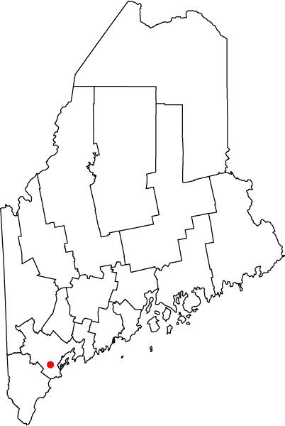 Map Of Maine Highlighting Westbrook - Stephen King Maine Map (402x600), Png Download
