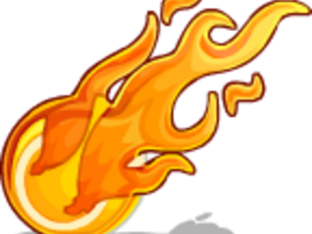 Fireball Clipart Small - Cartoon Fireball (640x480), Png Download