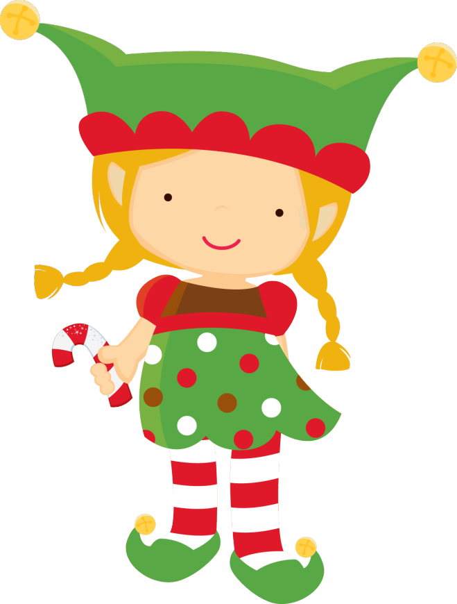 Graphic Royalty Free Stock Elf Clipart Free - Girl Elf Clipart (659x870), Png Download