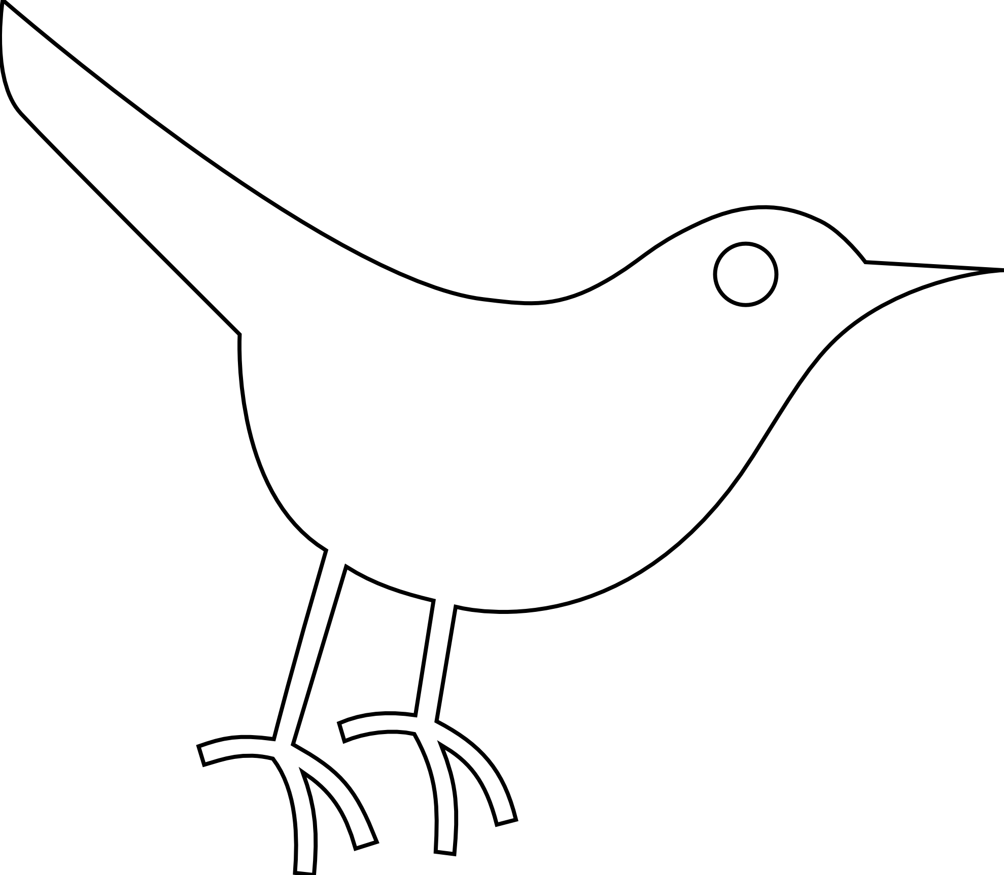 Peace Peace Dove Twitter Bird Black White Christmas - Black And White Bird Symbol (1979x1726), Png Download