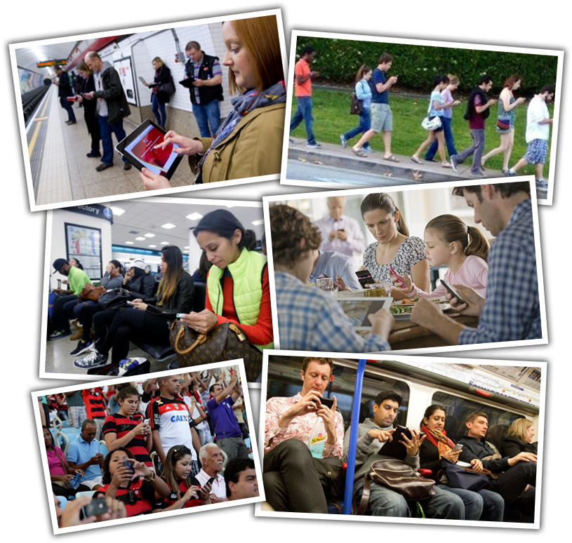 Having A 'family' Meal Out At A Restaurant, People - Collage (820x785), Png Download