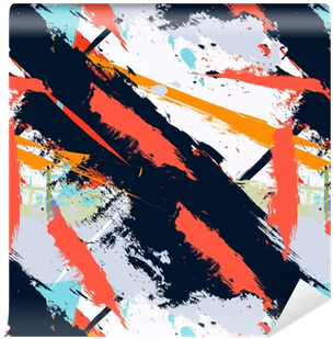 Abstract Art Grunge Distressed Seamless Pattern Wallpaper - Fondos De Estampados De Pintura (400x400), Png Download