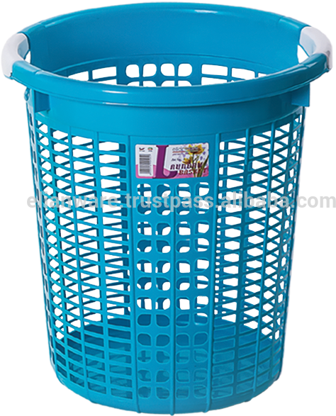 5" Round Plastic Laundry Basket - Plastic (600x600), Png Download