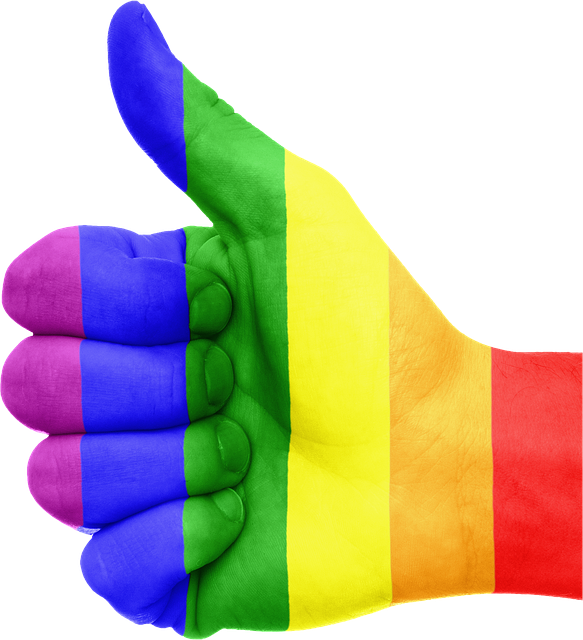 Pride Hand - Same Sex Marriage Yes (583x640), Png Download