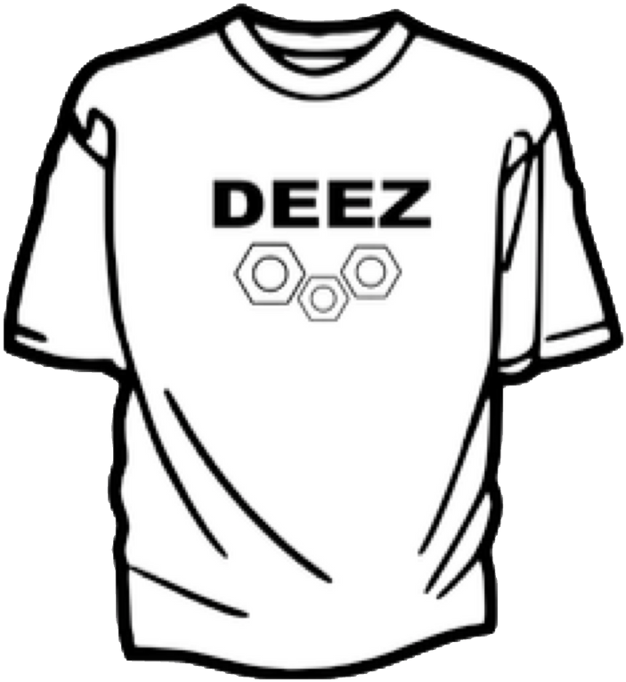 Image Of Deez Nuts T-shirt - T Shirt Clip Art (768x798), Png Download
