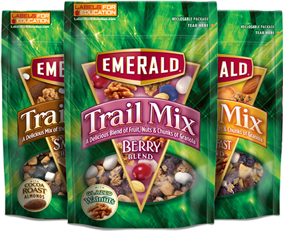Emerald Trail Mix, Berry Blend - 5.5 Oz Bag (483x343), Png Download