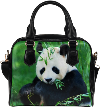 Interestprint Cute Panda Bamboo Women's Pu Leather - Custom Pillow Case Custom Popular Cute Panda Pillowcase (500x500), Png Download