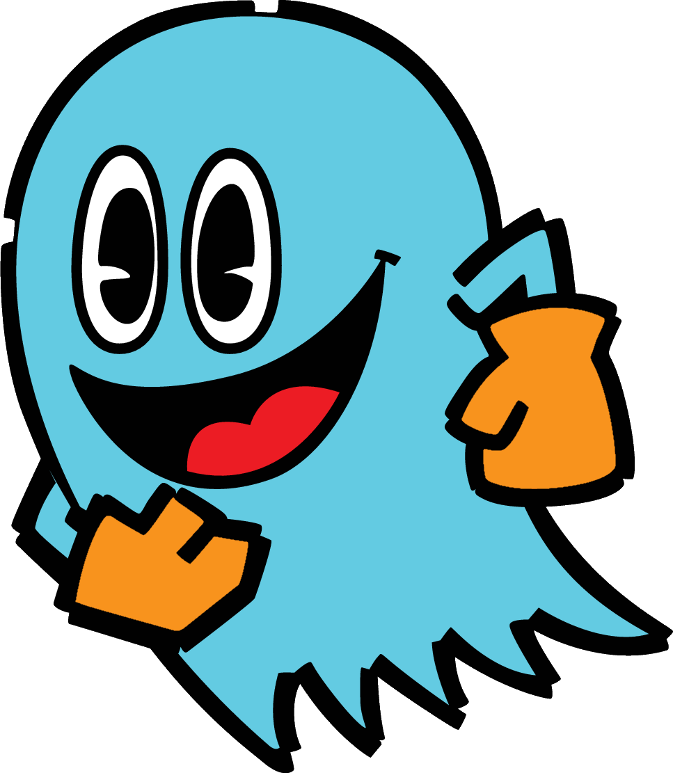Inky - Pac Man Ghost Cartoon (967x1111), Png Download