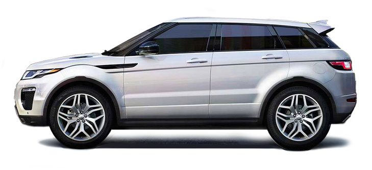 2018 Range Rover Evoque - Vw Touareg Thule Roof Rack (800x400), Png Download