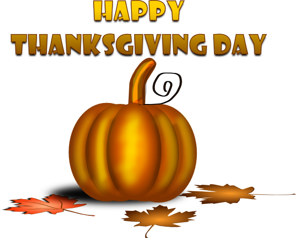 Small - Happy Thanksgiving Day Clipart (600x483), Png Download