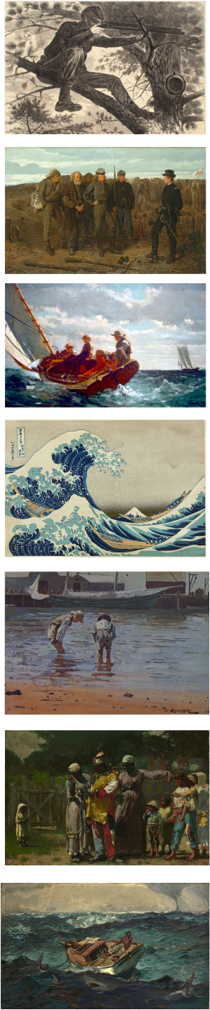 Picture - Hokusai Great Wave (299x1437), Png Download