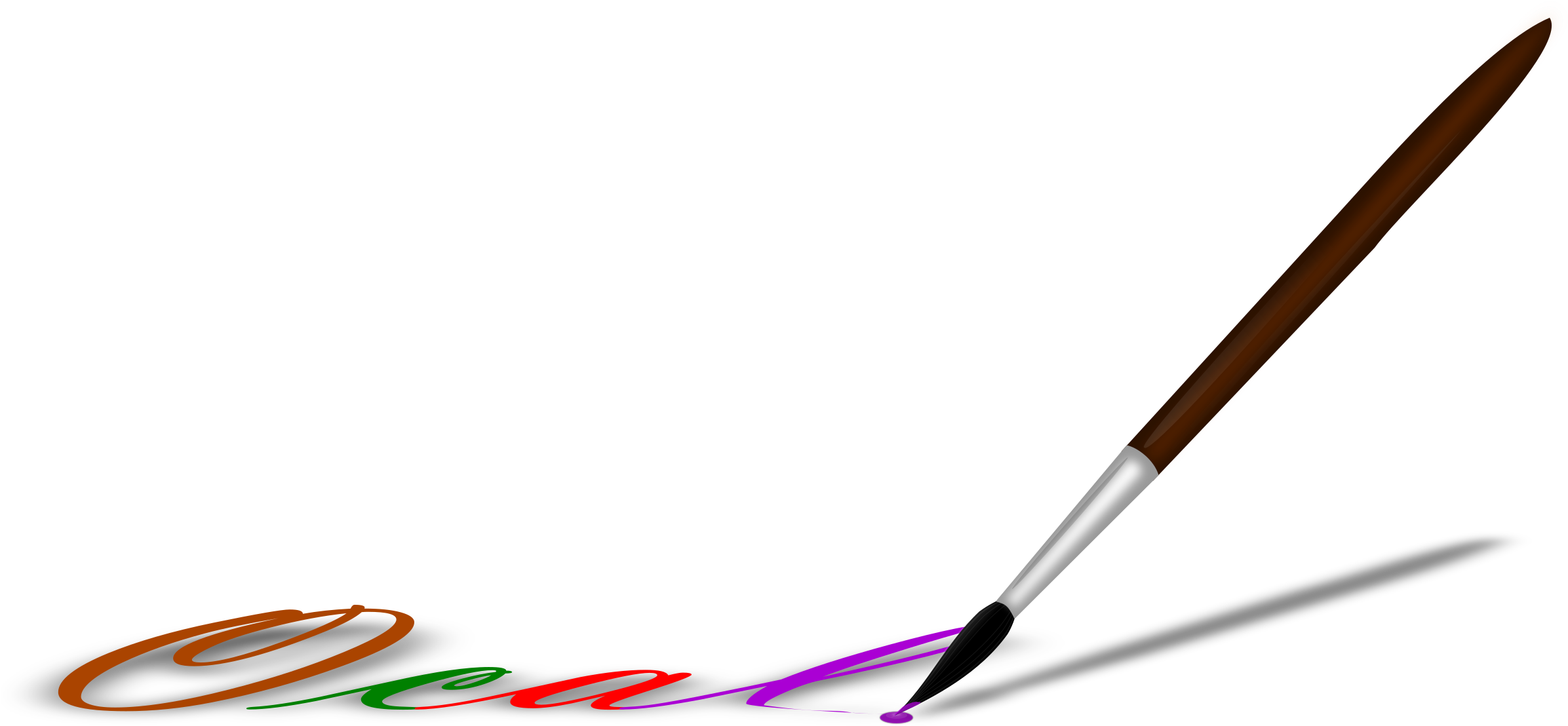 Paintbrush Paint Brush Clip Art - Artist Paint Brush Logo (1979x943), Png Download