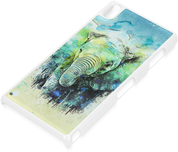 Watercolor Elephant Hard Case For Sony Xperia Z3 - Watercolor Elephant Watercolor Elephant Watercolor (500x500), Png Download