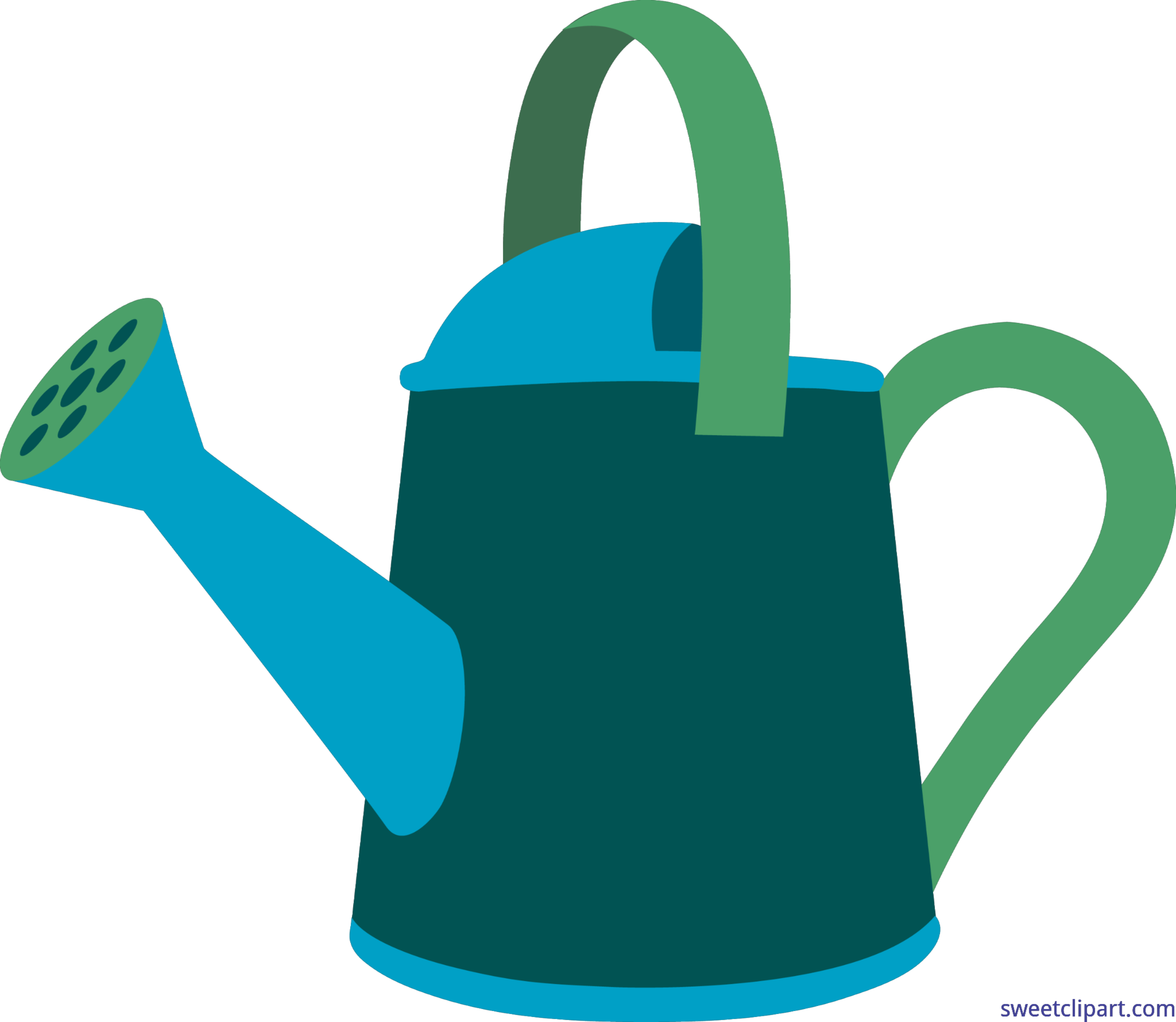 Picture Freeuse Download Garden Clip Art Sweet - Watering Can Clip Art Png (5578x4847), Png Download