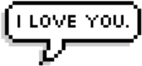 I Love You, Overlay, And Speech Bubbles Image - Love You Tumblr Png (500x256), Png Download