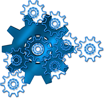 Gears Team Together Function Drive Technol - Engineering: 150 Page Lined Notebook (359x340), Png Download