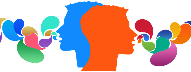 Communication Head Balloons Man Think Face - Communication Transparent (637x340), Png Download
