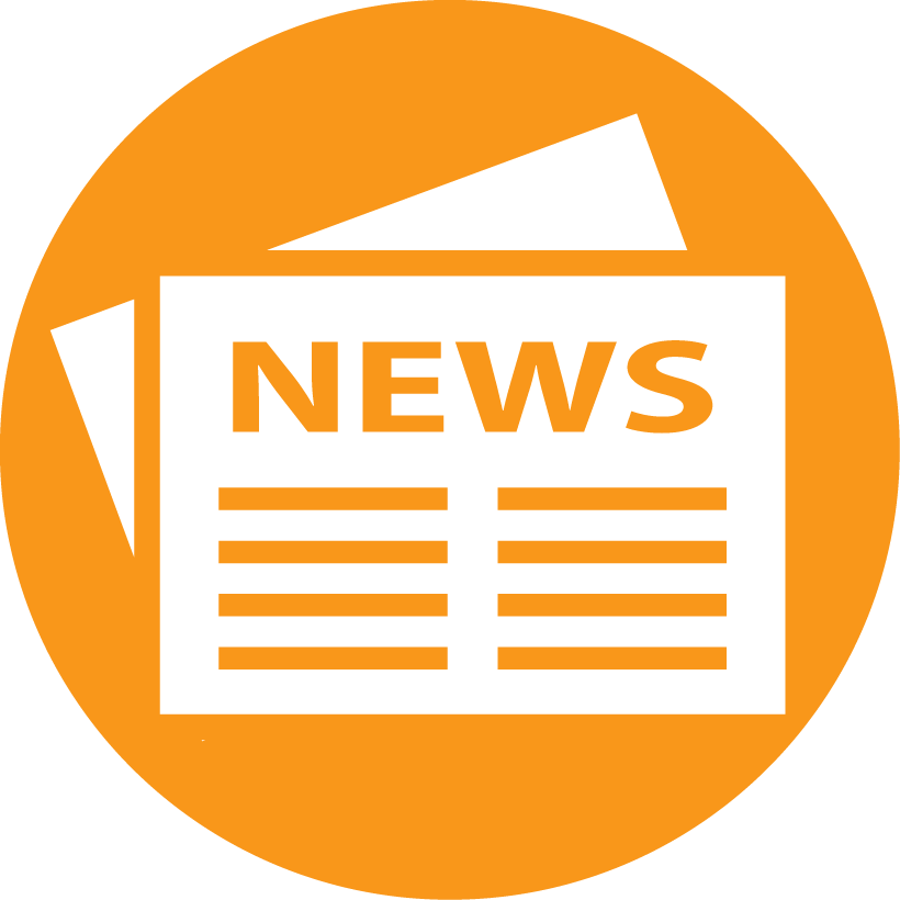 Zhs News And Events - News Icon Png Orange (820x820), Png Download