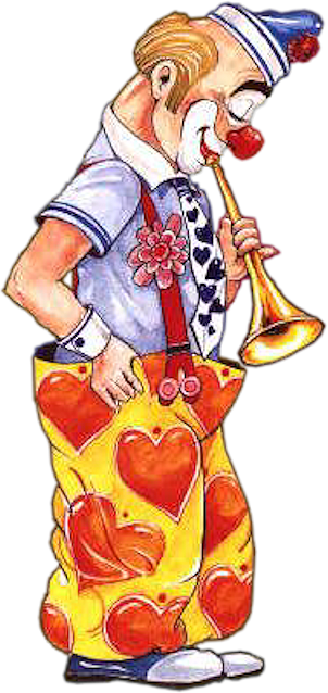 Tubes Clowns / Pierrots (302x638), Png Download