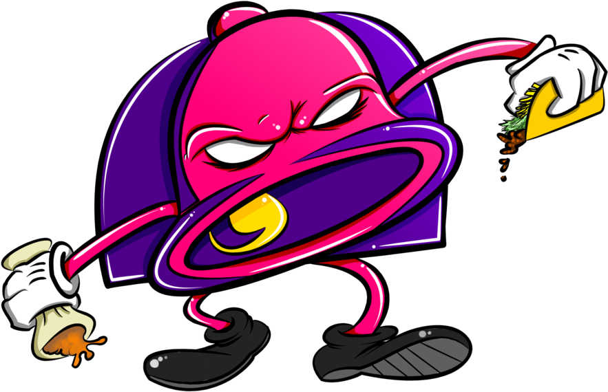 Hamster Drawing Taco - Cool Taco Bell Logo (900x618), Png Download