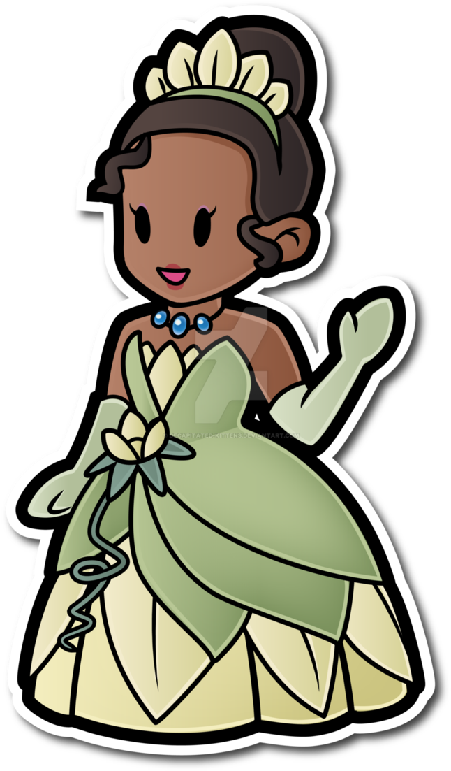 Paper Mario Disney Tiana By Decapitated - Paper Mario Disney Princesses (685x1167), Png Download