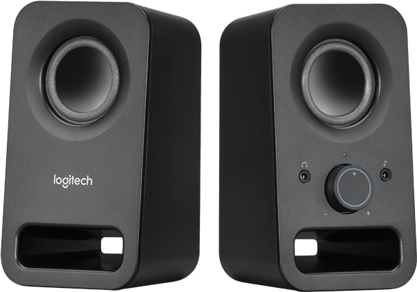 Z150 Clear Stereo Sound Speakers - Logitech Z150 Speakers Black (652x560), Png Download