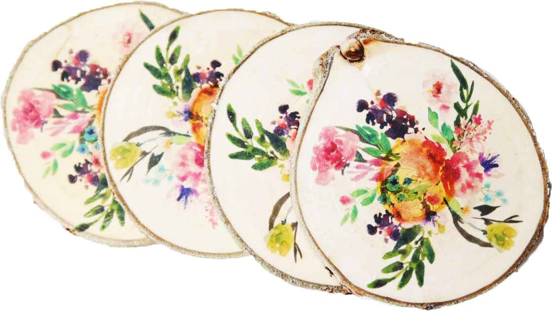 Floral Watercolor Bouquet - Porcelain (1120x632), Png Download