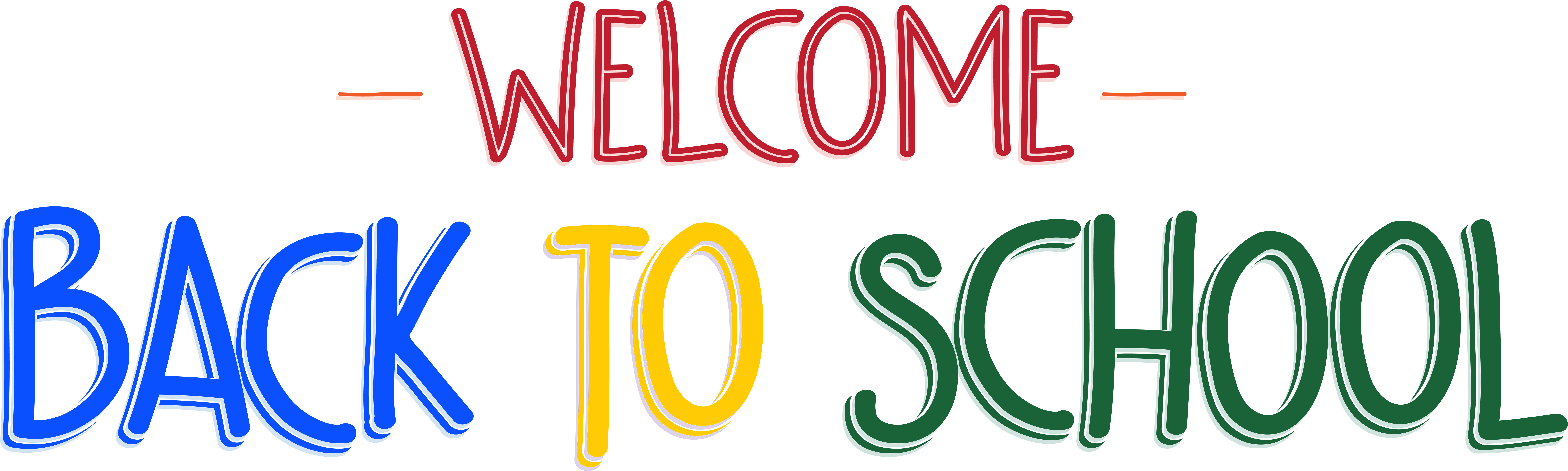 Back To School Clipart Png (8000x2477), Png Download