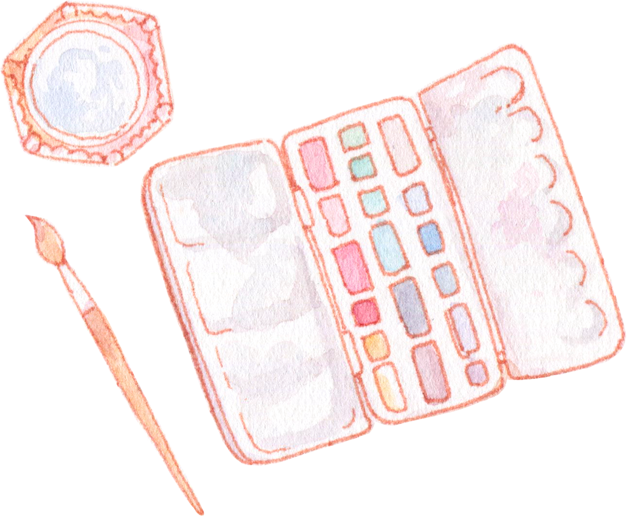 My Favorite Watercolor Brands, Colors, Brushes And (1292x1063), Png Download