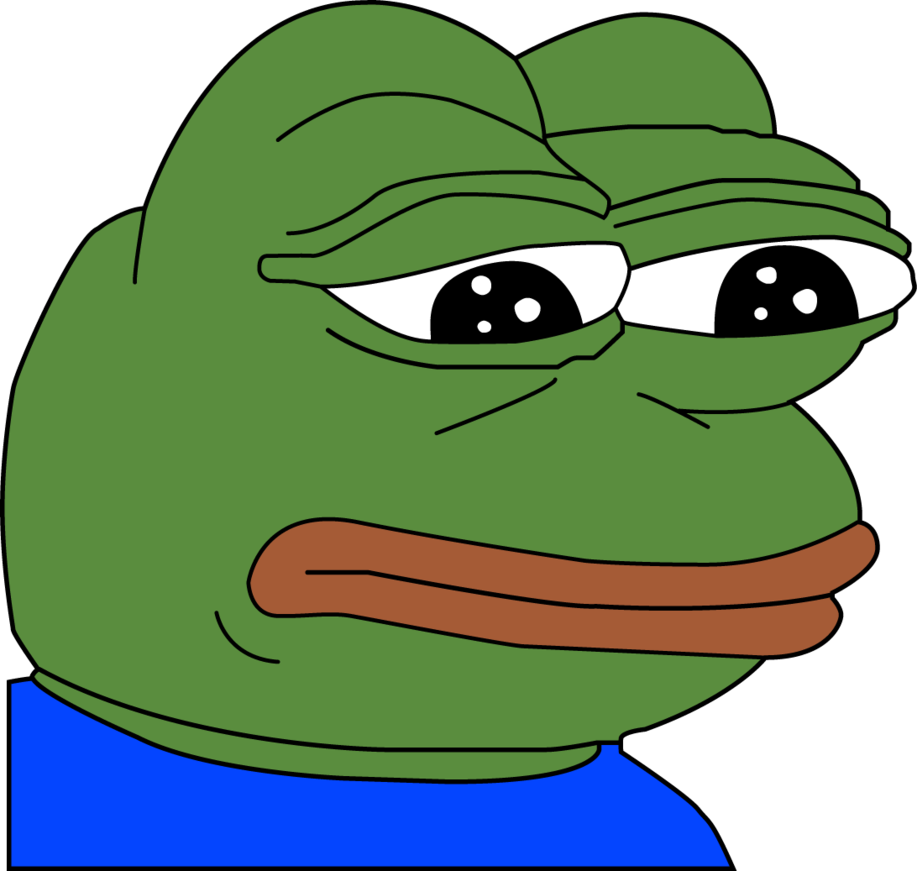 Pepe's - Sad Frog Carry Me Ride On Piggy Back Animal Mascot (600x572), Png Download