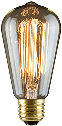 Free Download Old School Lightbulb - Vintage Light Bulb Png Transparent (500x500), Png Download