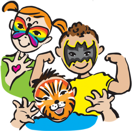 Face Painting Png Free Download - Face Painting Logo Png (1024x576), Png Download