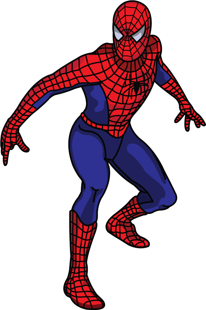 Png Royalty Free Download Drawing Superman Spider Man - Spiderman Drawing (720x1280), Png Download